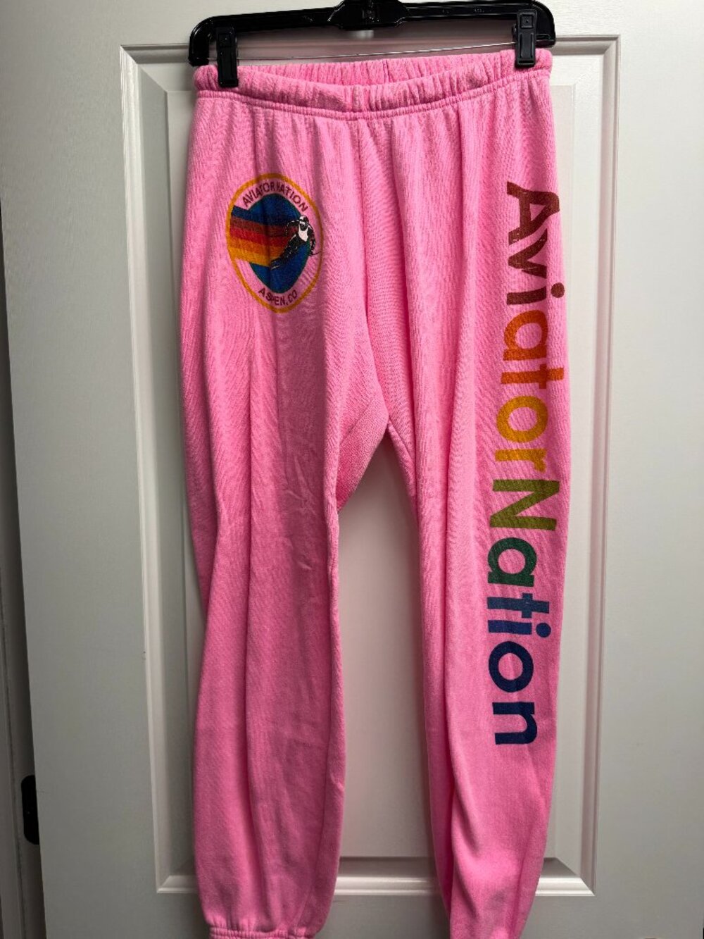 Aviator Nation Pink Sweatpants Aspen, CO